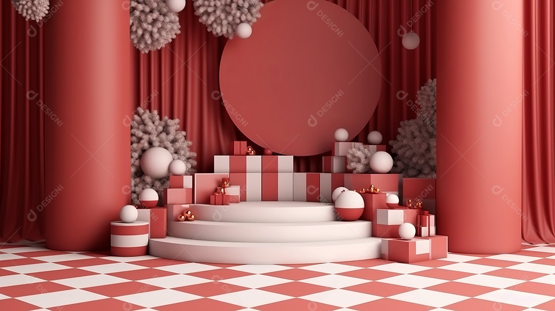 Cenário de natal Ilustração.