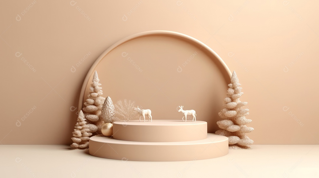 Cenário de natal Ilustração.