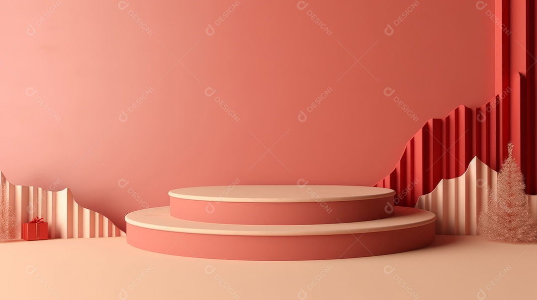 Cenário de natal Ilustração.