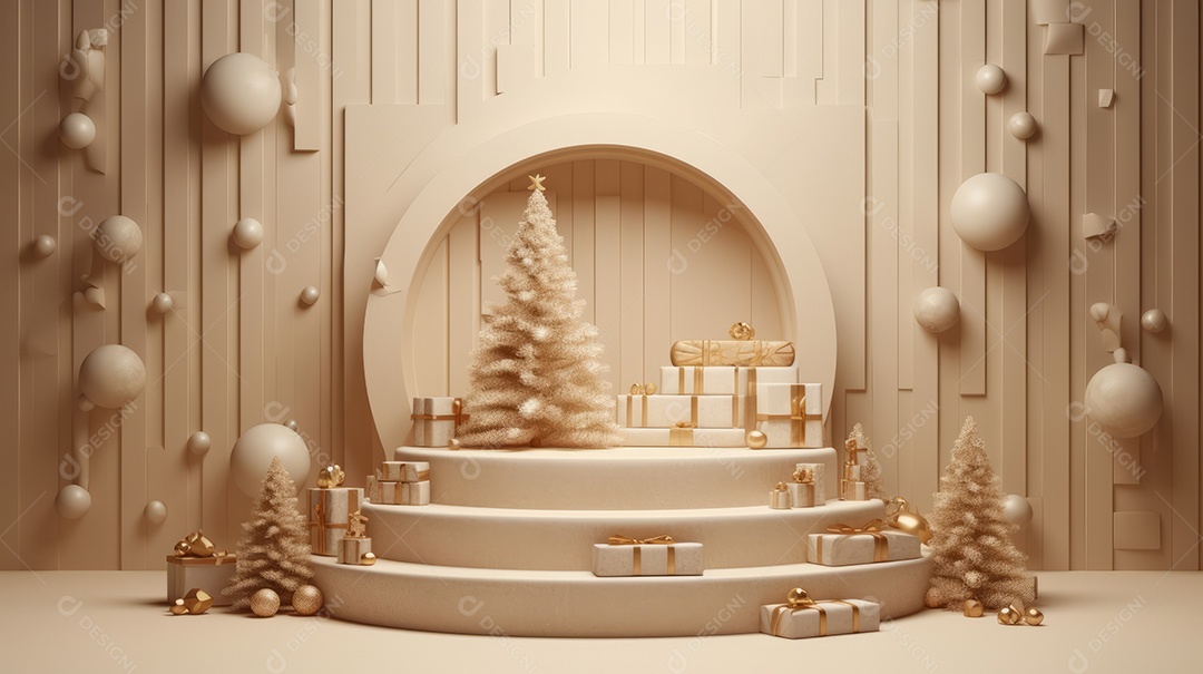 Cenário de natal Ilustração.