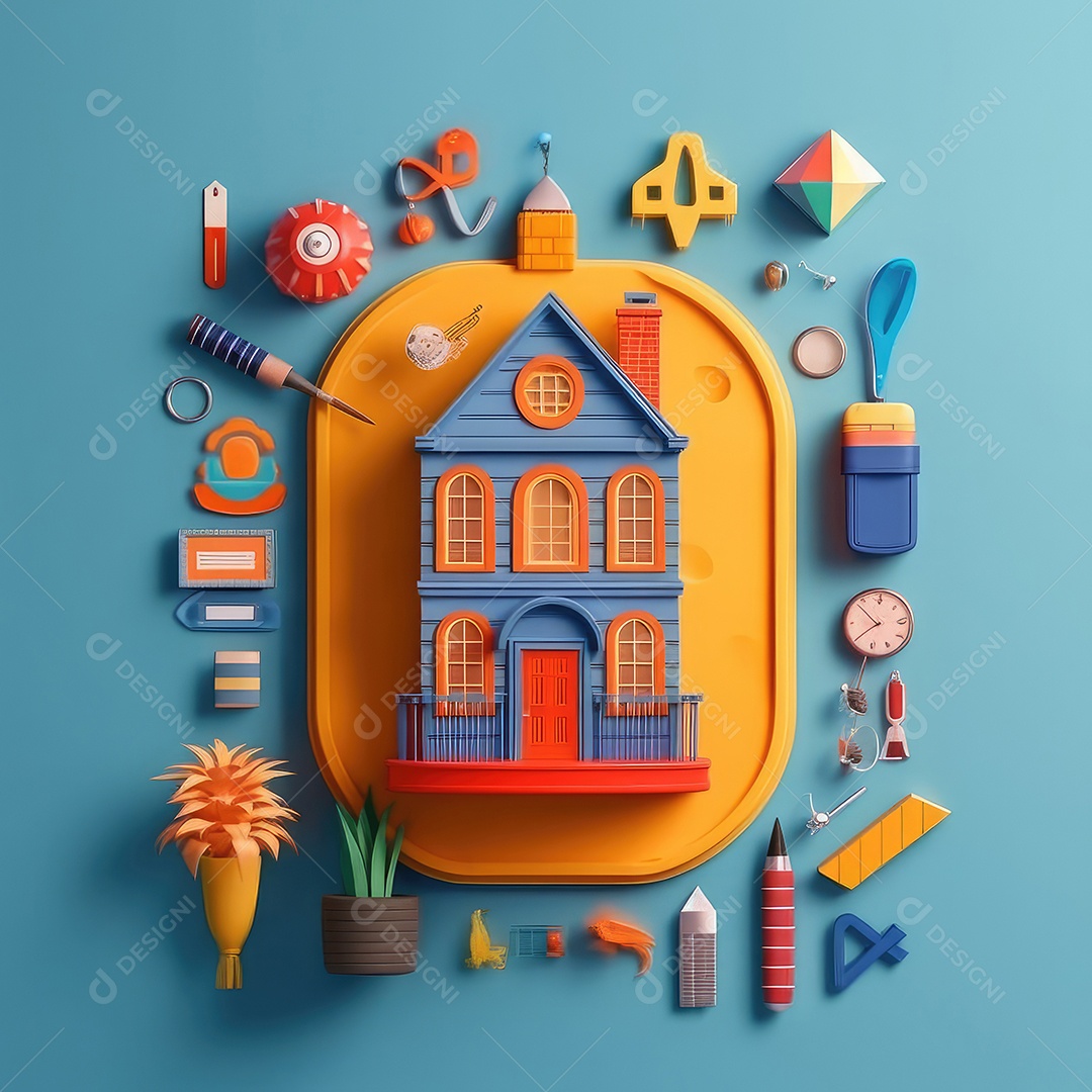 Aventura de aprendizagem elaborada, arte moderna e bonita com corte de papel 3D para volta às aulas. para impressão, site, cartaz, banner, logotipo, celebração.