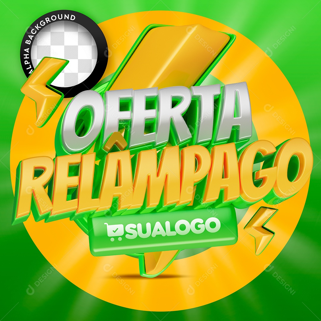 Ofertas Relâmpago Composição PSD