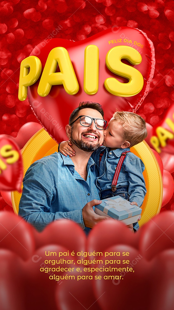 Social Media Story Feliz Dia Dos Pais Alguém Para Se Orgulhar PSD Editável