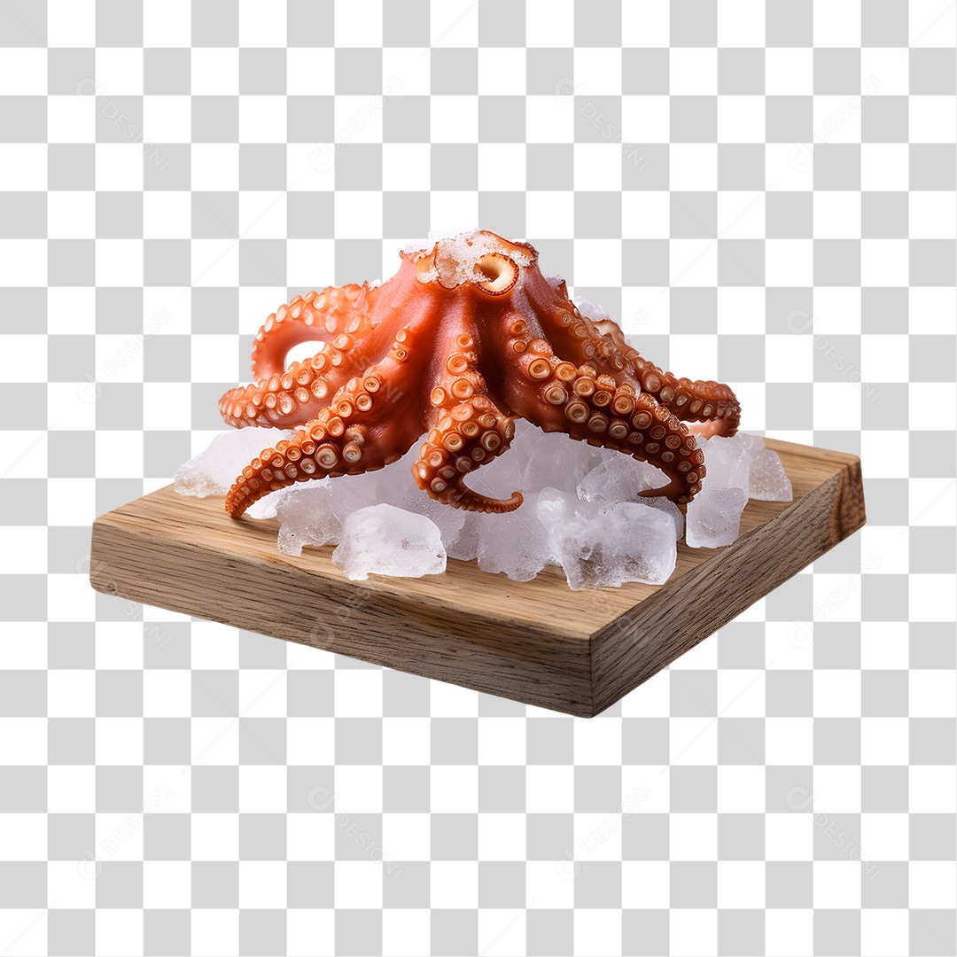 Frutos e Peixes do Mar PNG Transparente