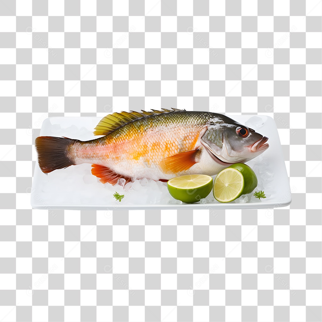 Frutos e Peixes do Mar PNG Transparente