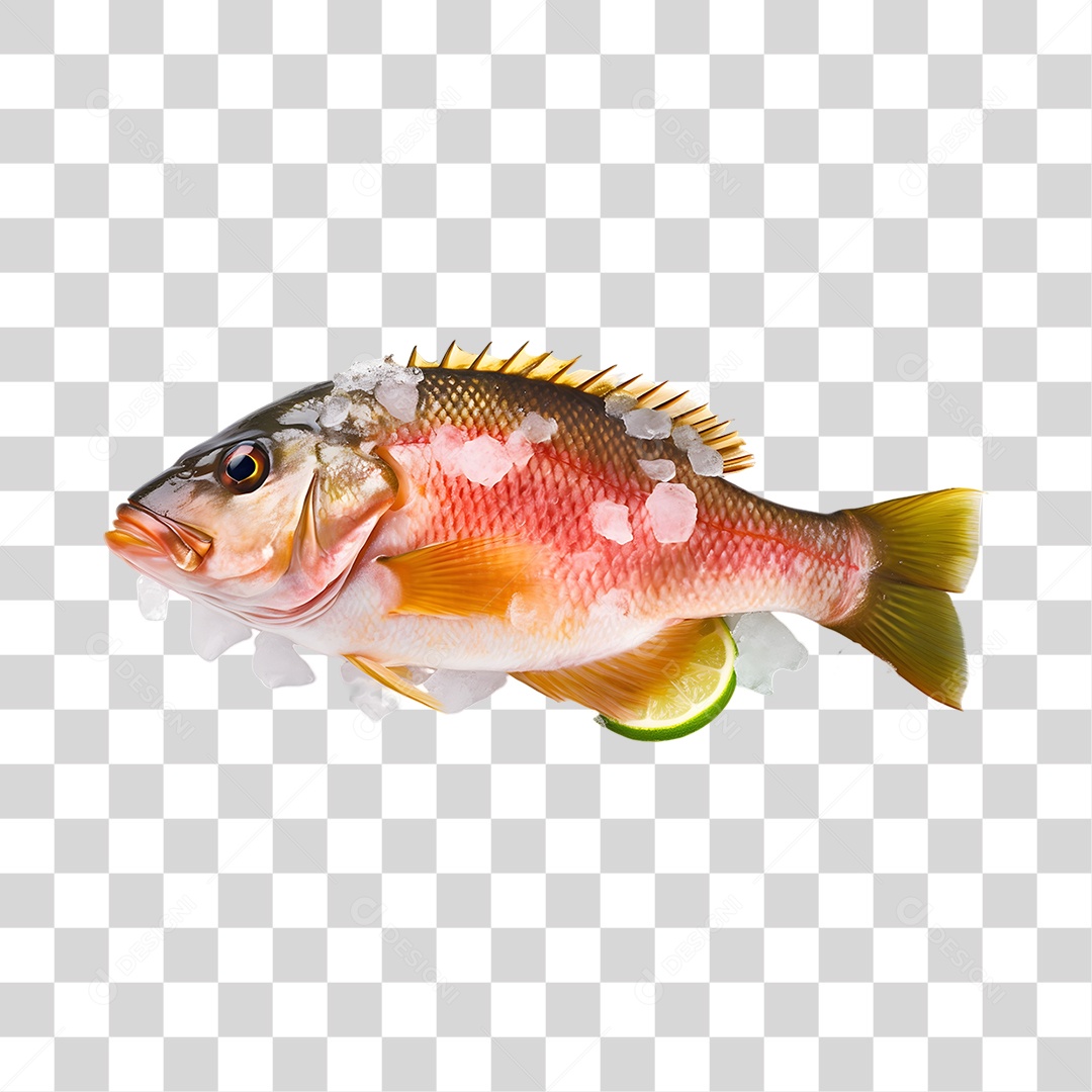 Frutos e Peixes do Mar PNG Transparente