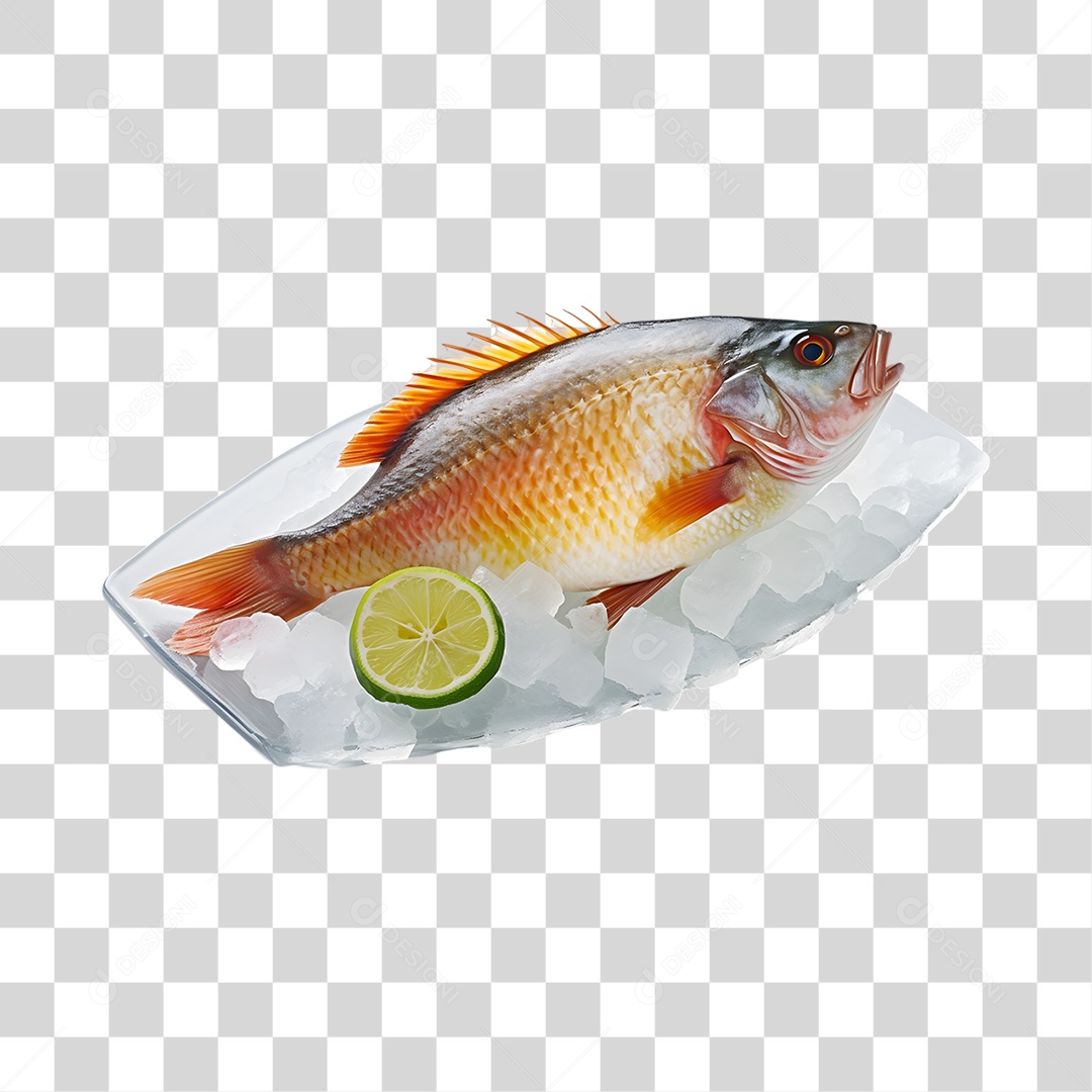 Frutos e Peixes do Mar PNG Transparente