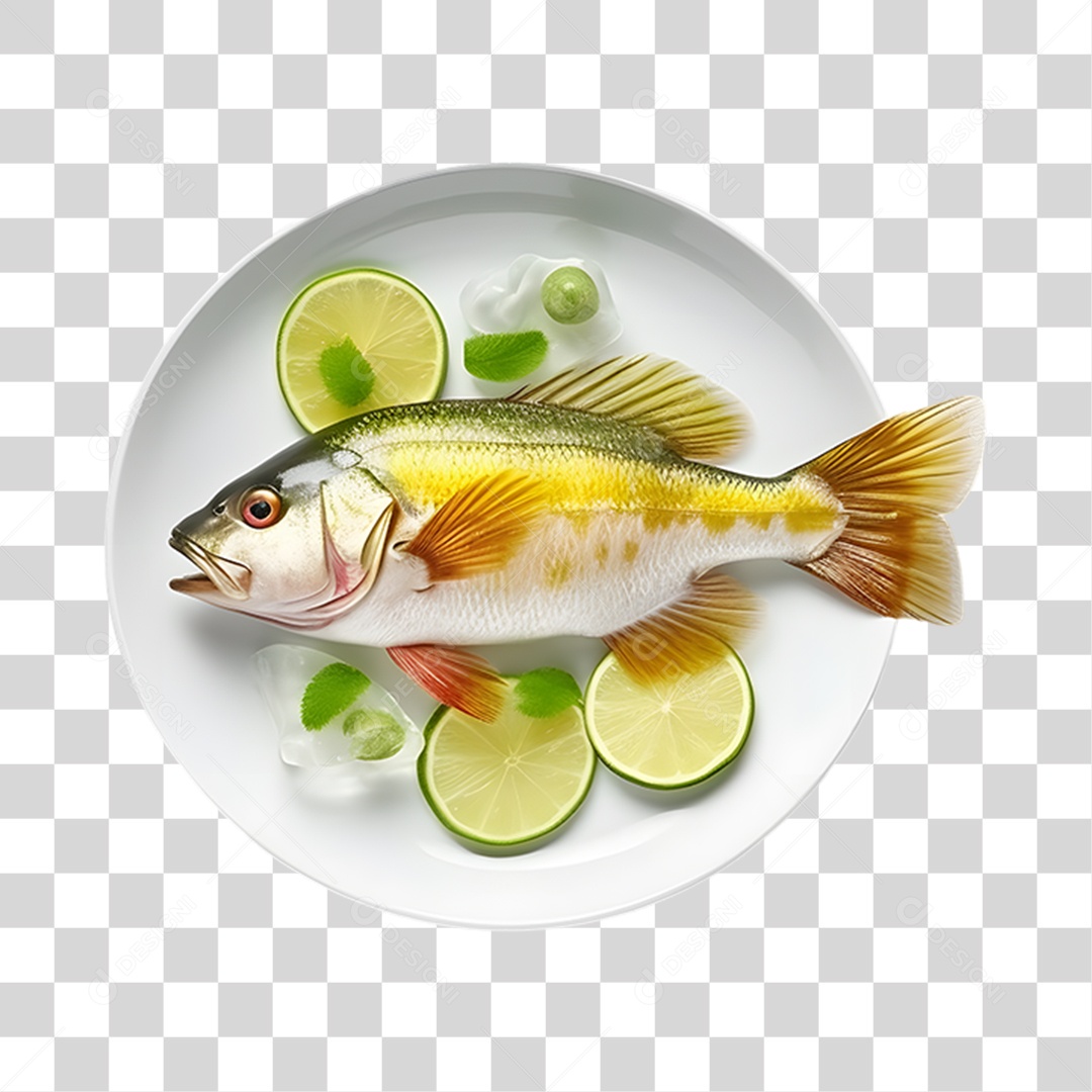 Frutos e Peixes do Mar PNG Transparente