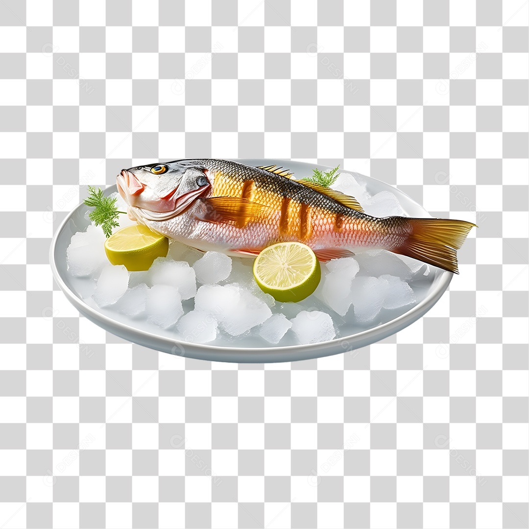 Frutos e Peixes do Mar PNG Transparente