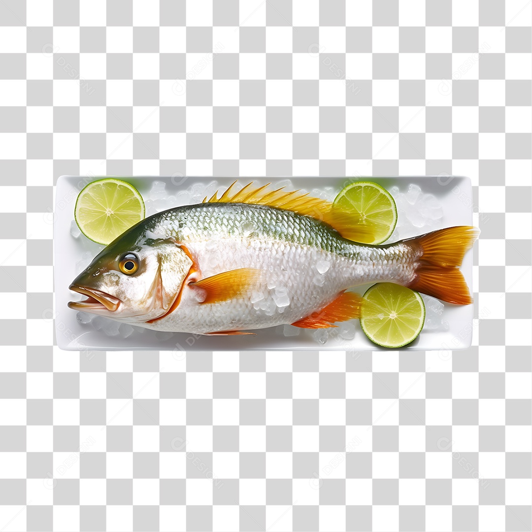 Frutos e Peixes do Mar PNG Transparente