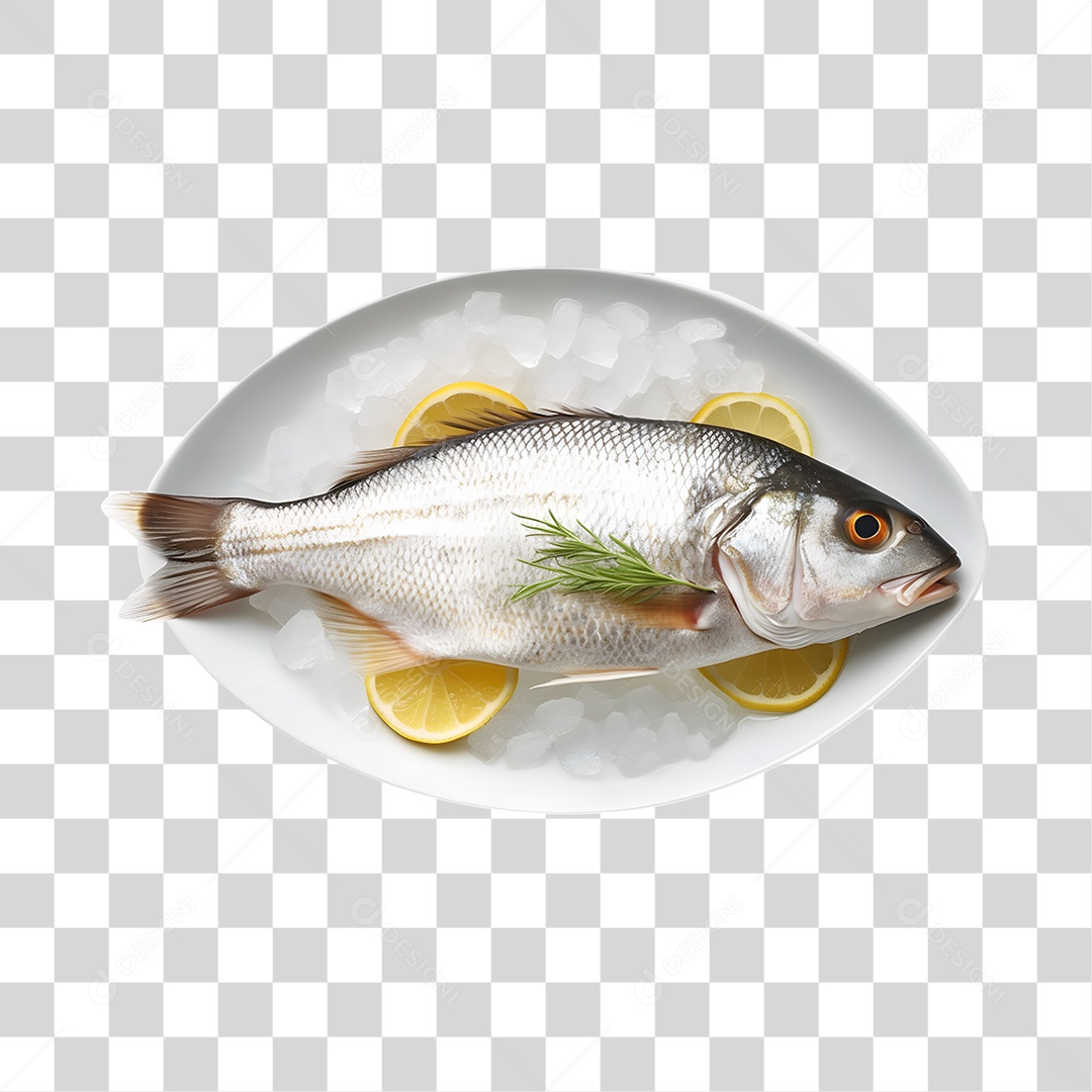 Frutos e Peixes do Mar PNG Transparente