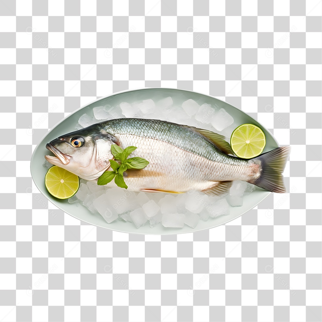 Frutos e Peixes do Mar PNG Transparente