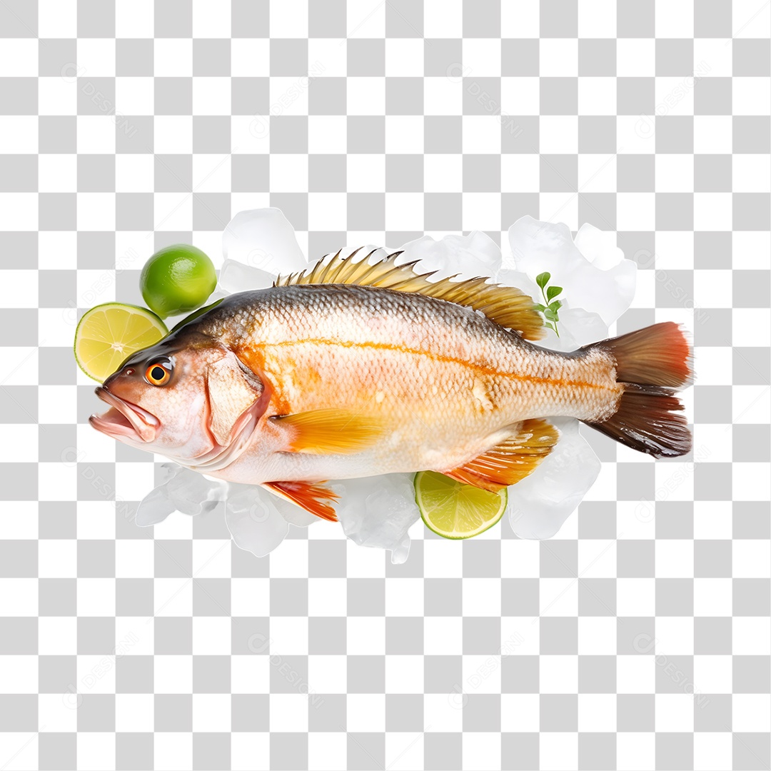 Frutos e Peixes do Mar PNG Transparente