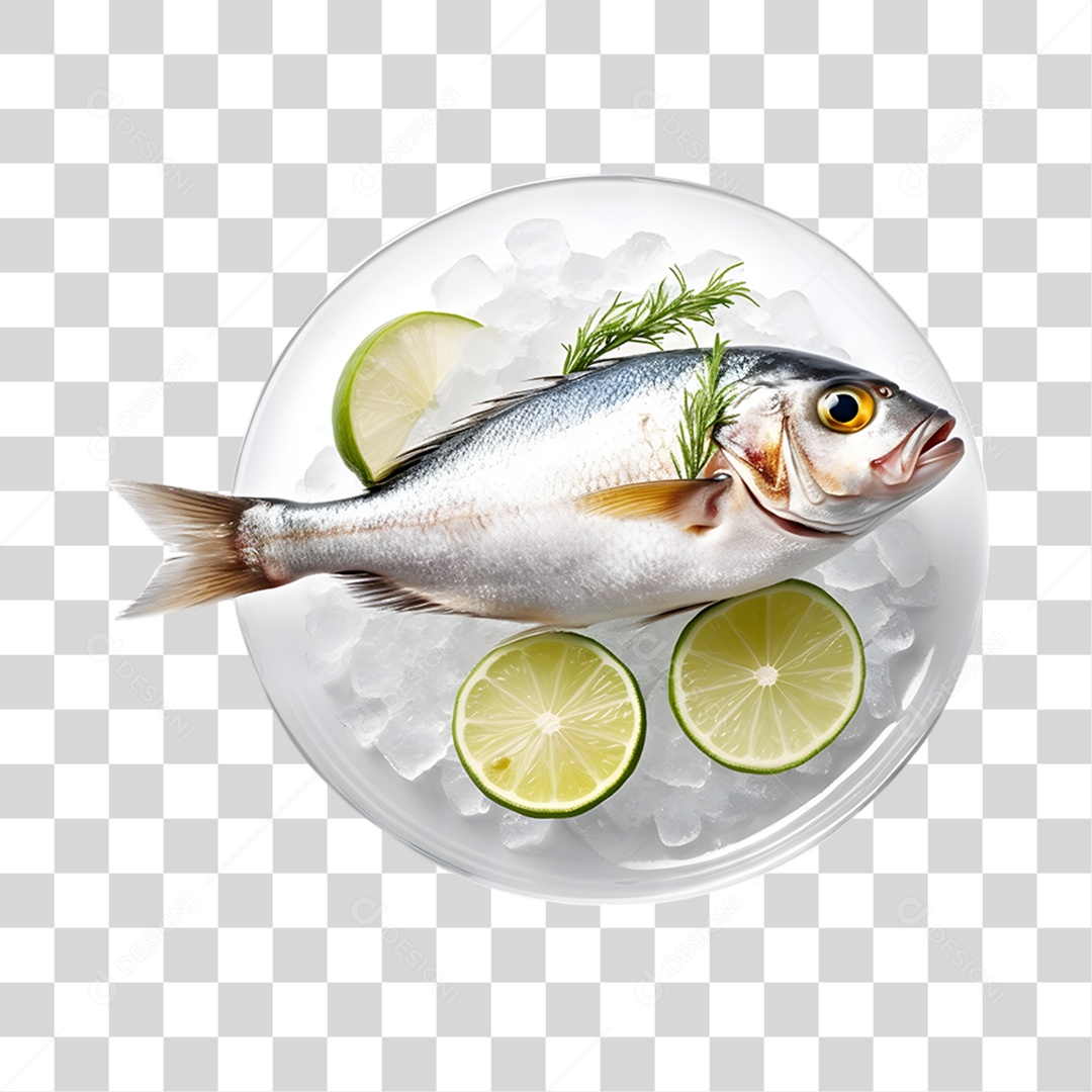 Frutos e Peixes do Mar PNG Transparente