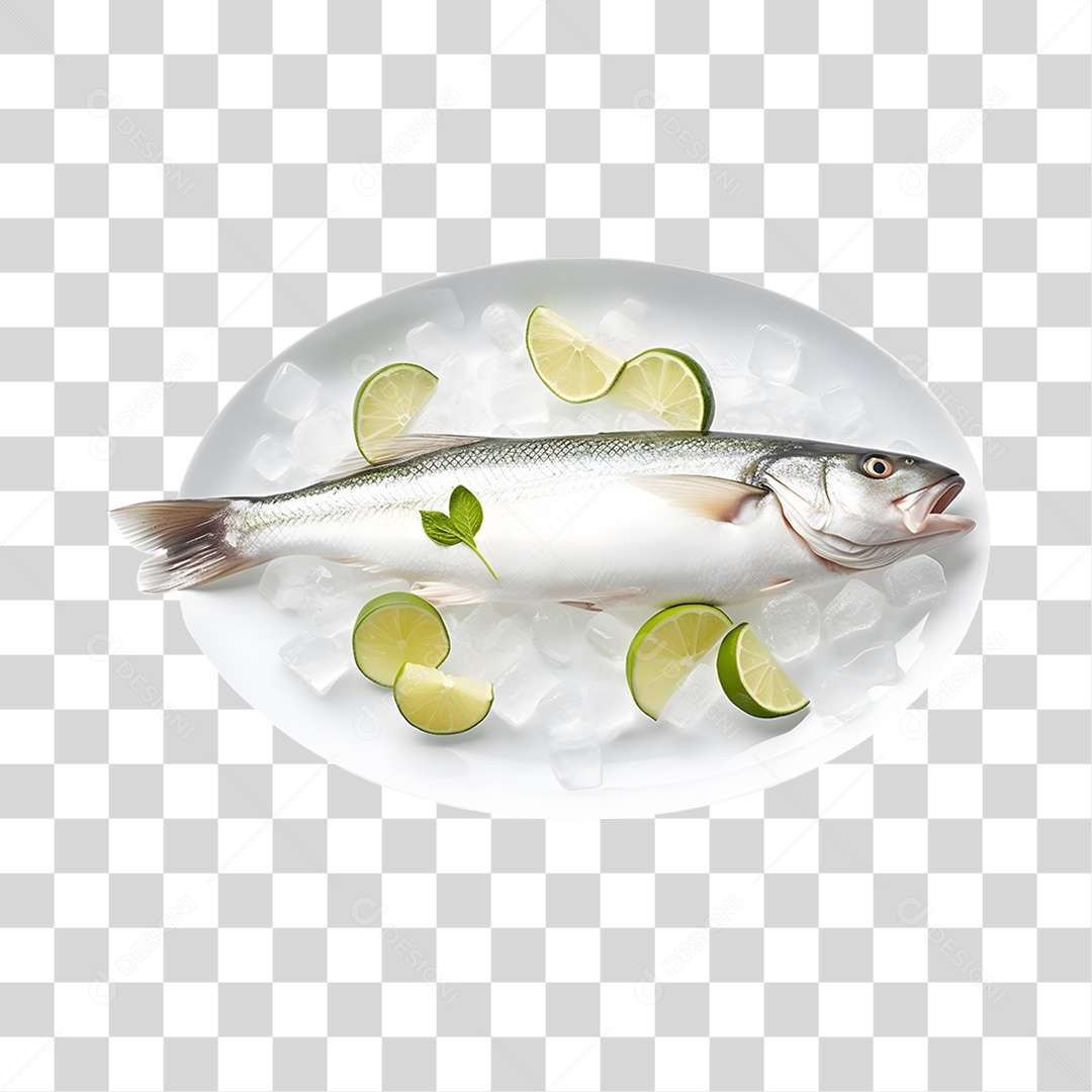 Frutos e Peixes do Mar PNG Transparente