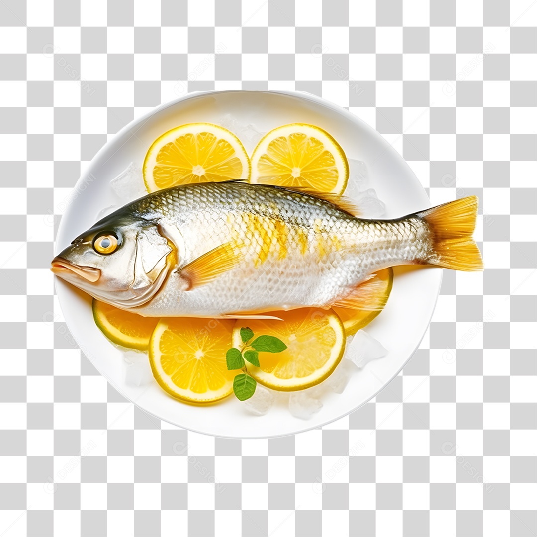 Frutos e Peixes do Mar PNG Transparente