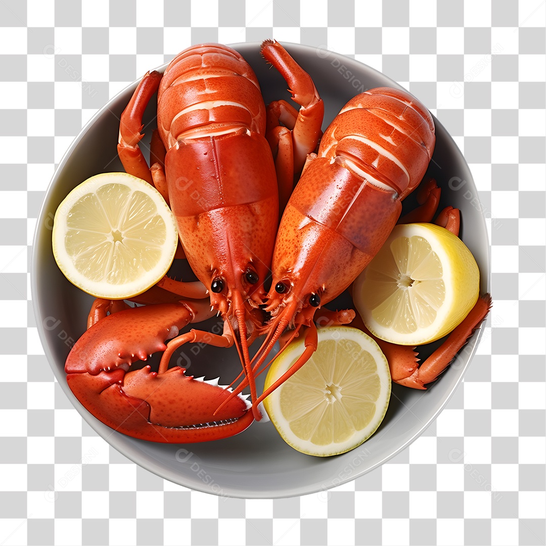 Frutos e Peixes do Mar PNG Transparente