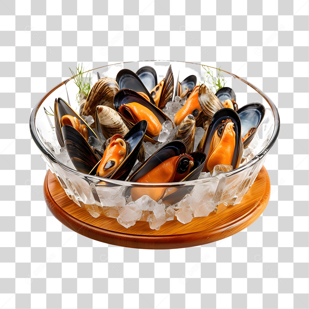 Frutos e Peixes do Mar PNG Transparente