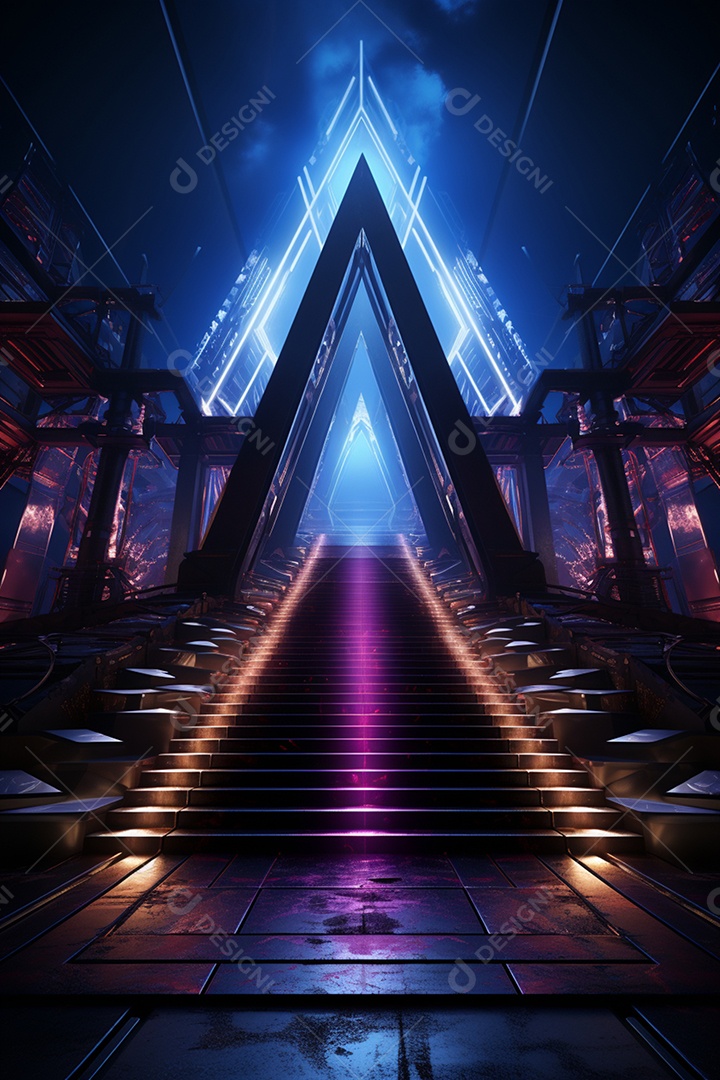 Fundo cenário futurístico