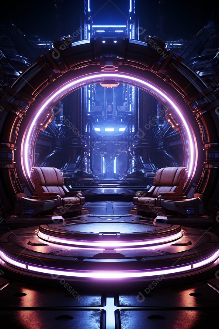 Fundo cenário futurístico