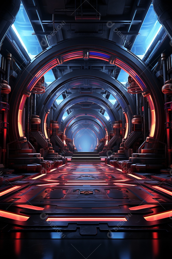 Fundo cenário futurístico