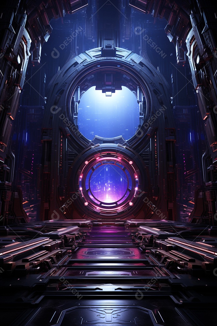 Fundo cenário futurístico