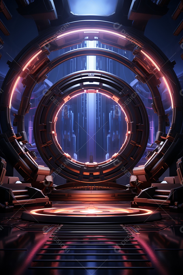 Fundo cenário futurístico