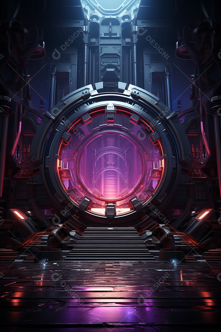 Fundo cenário futurístico