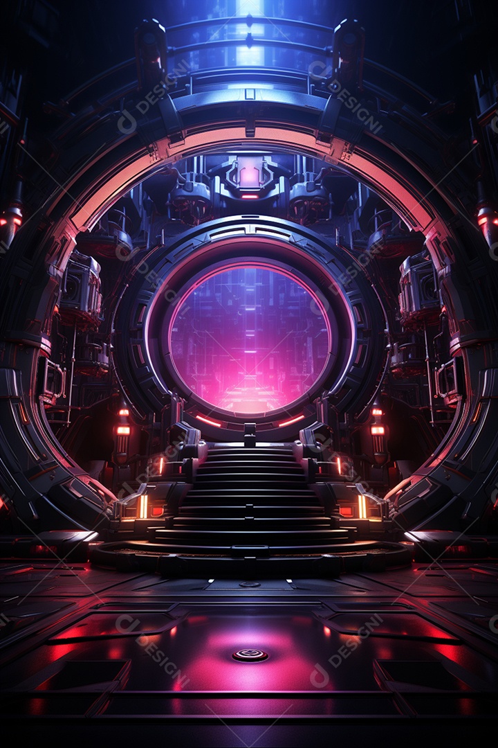 Fundo cenário futurístico