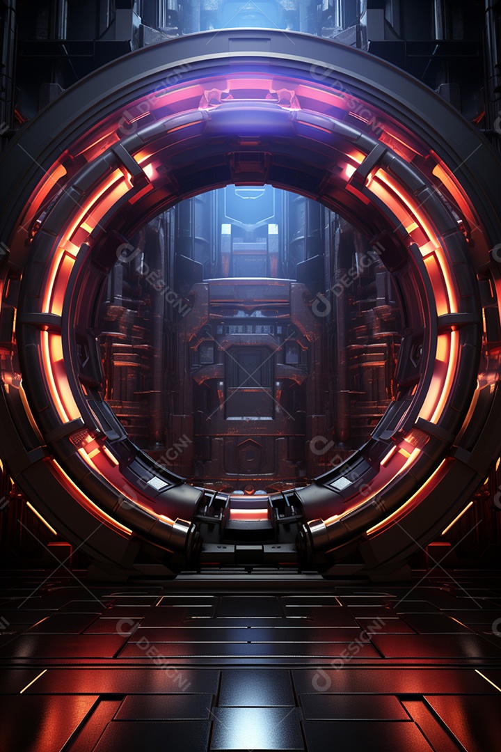 Fundo cenário futurístico