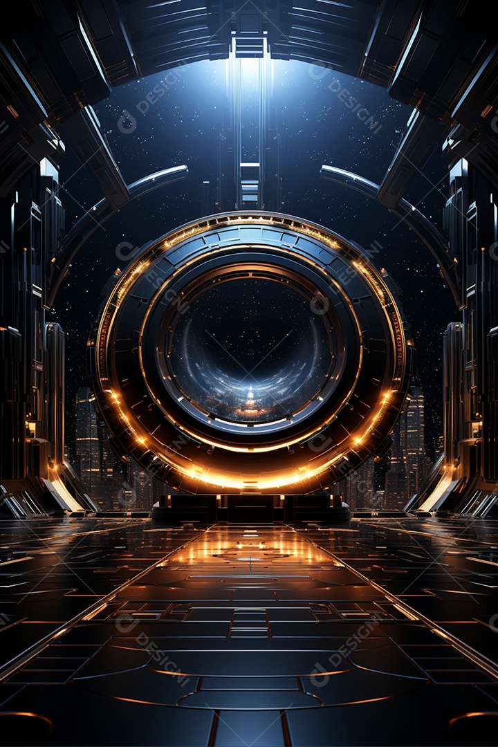 Fundo cenário futurístico