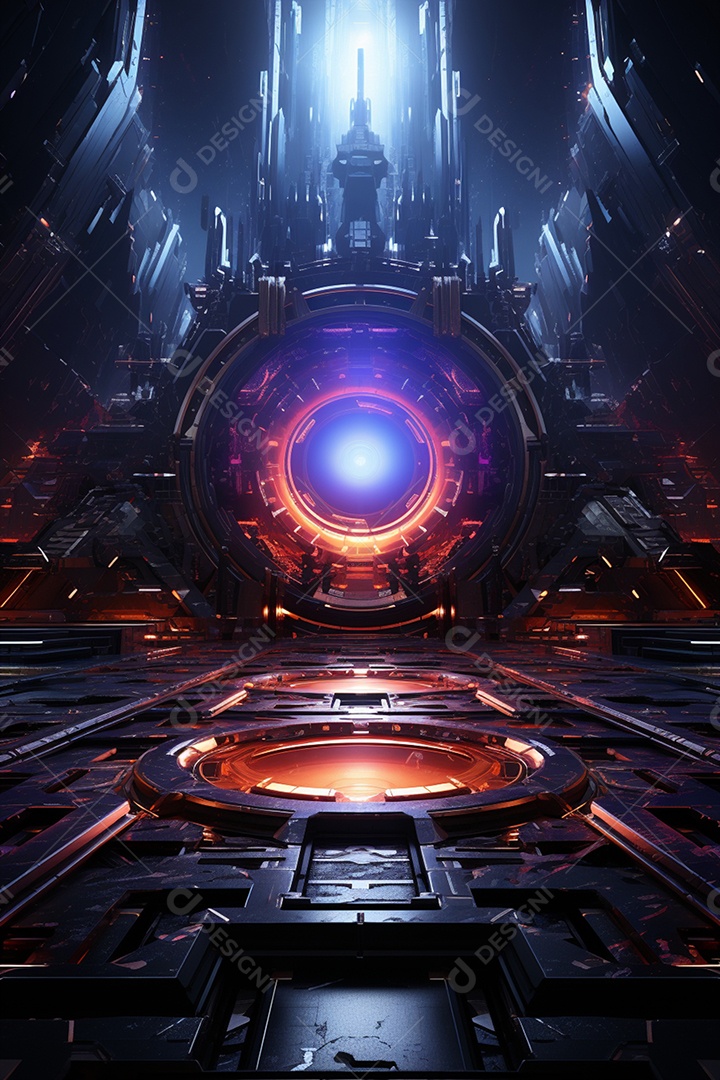 Fundo cenário futurístico