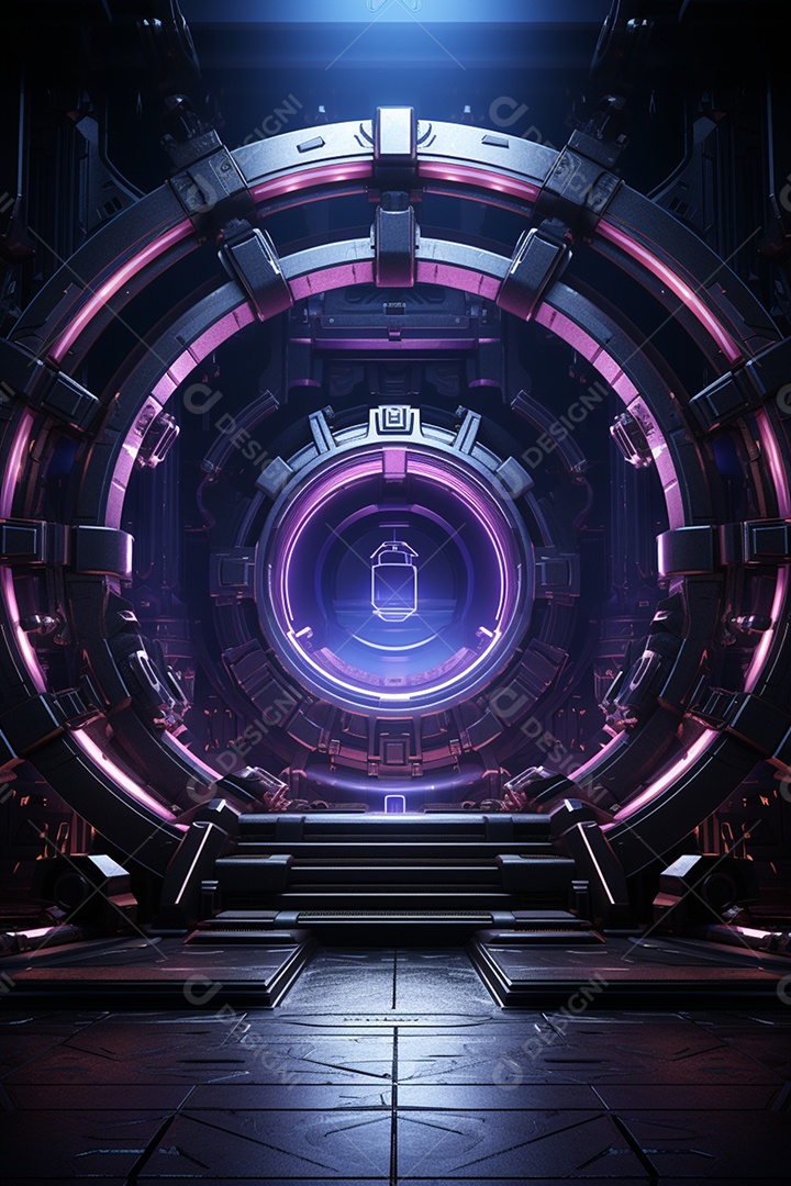 Fundo cenário futurístico