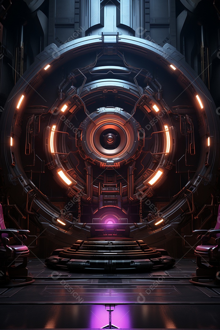 Fundo cenário futurístico