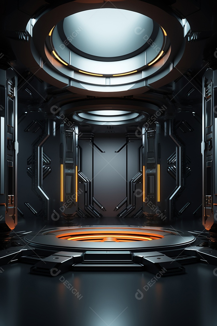 Fundo cenário futurístico