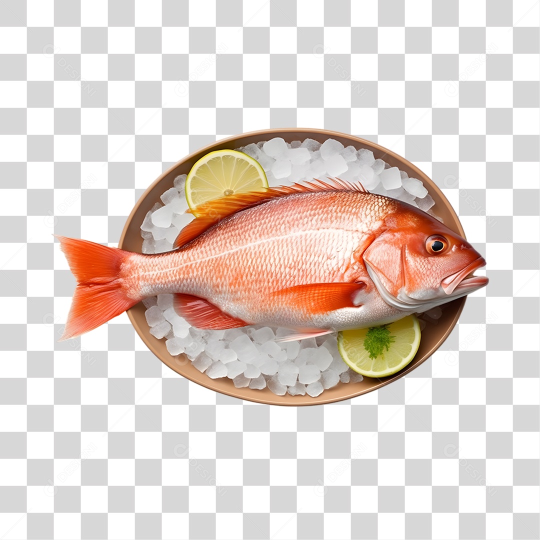 Peixes Servidos PNG Transparente