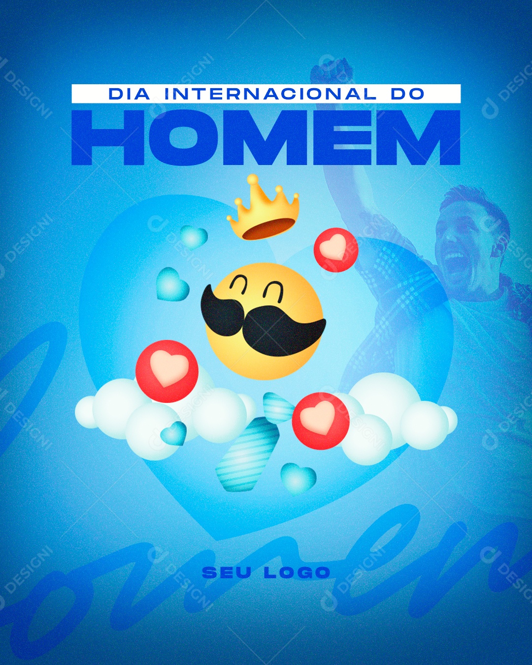Social Media Dia Internacional Do Homem PSD Editável
