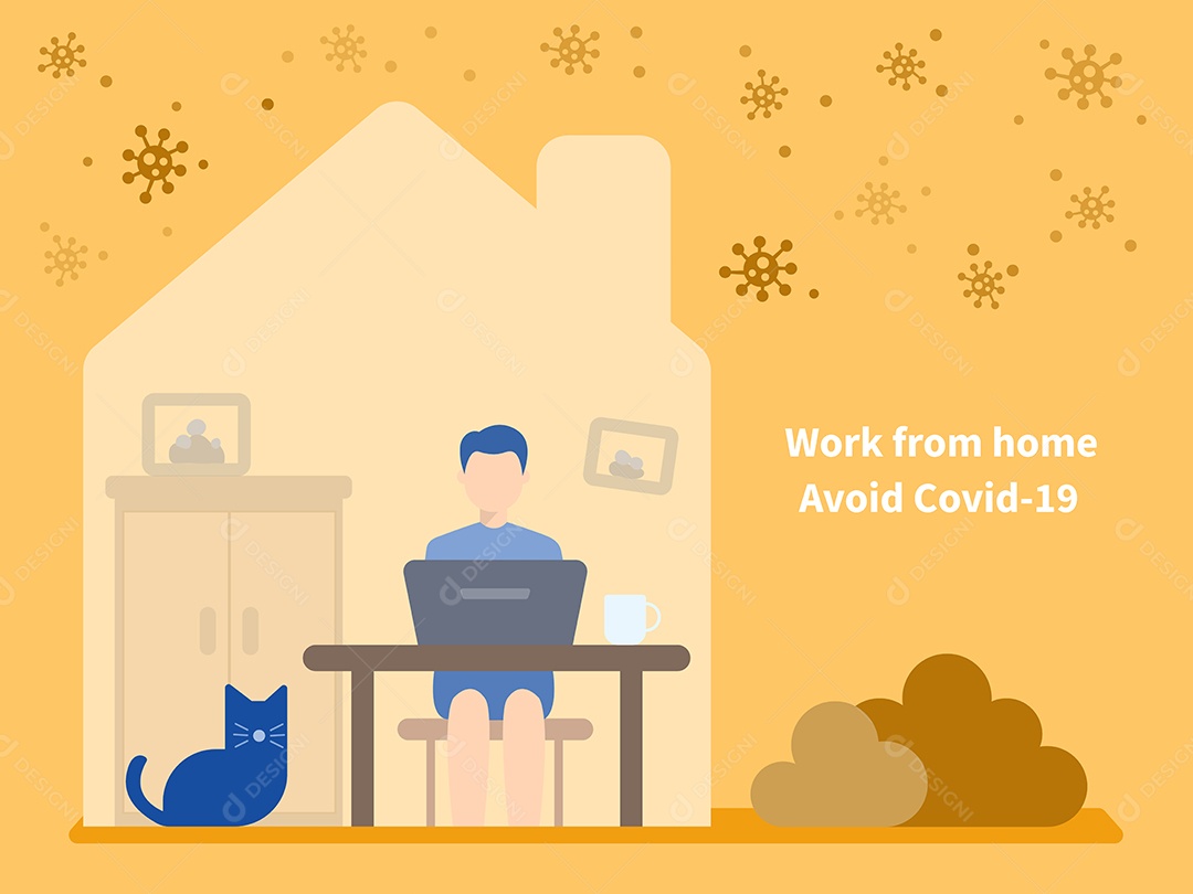 Trabalho De Casa Ilustração Vetor EPS