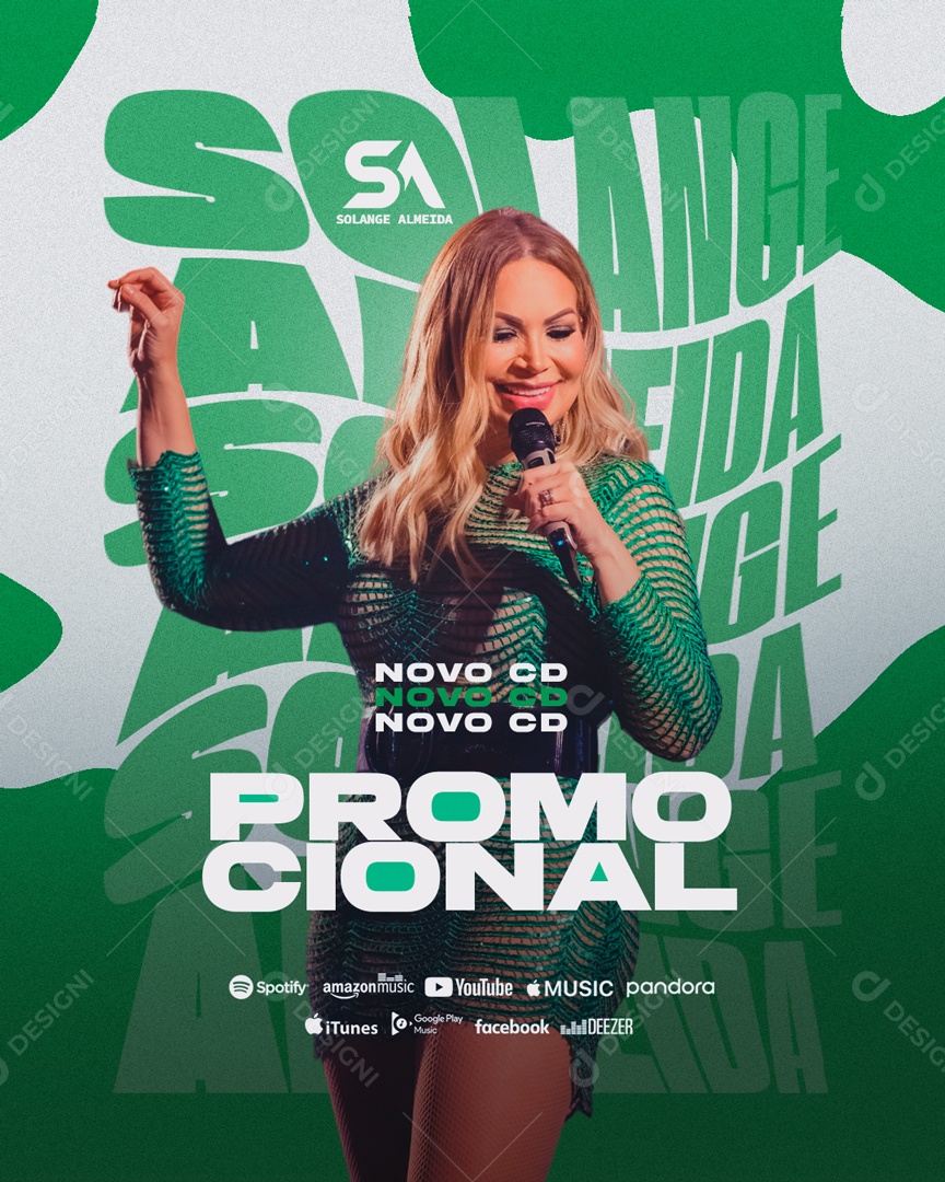 Social Media Flyer Feed Solange Almeida Promocional PSD Editável
