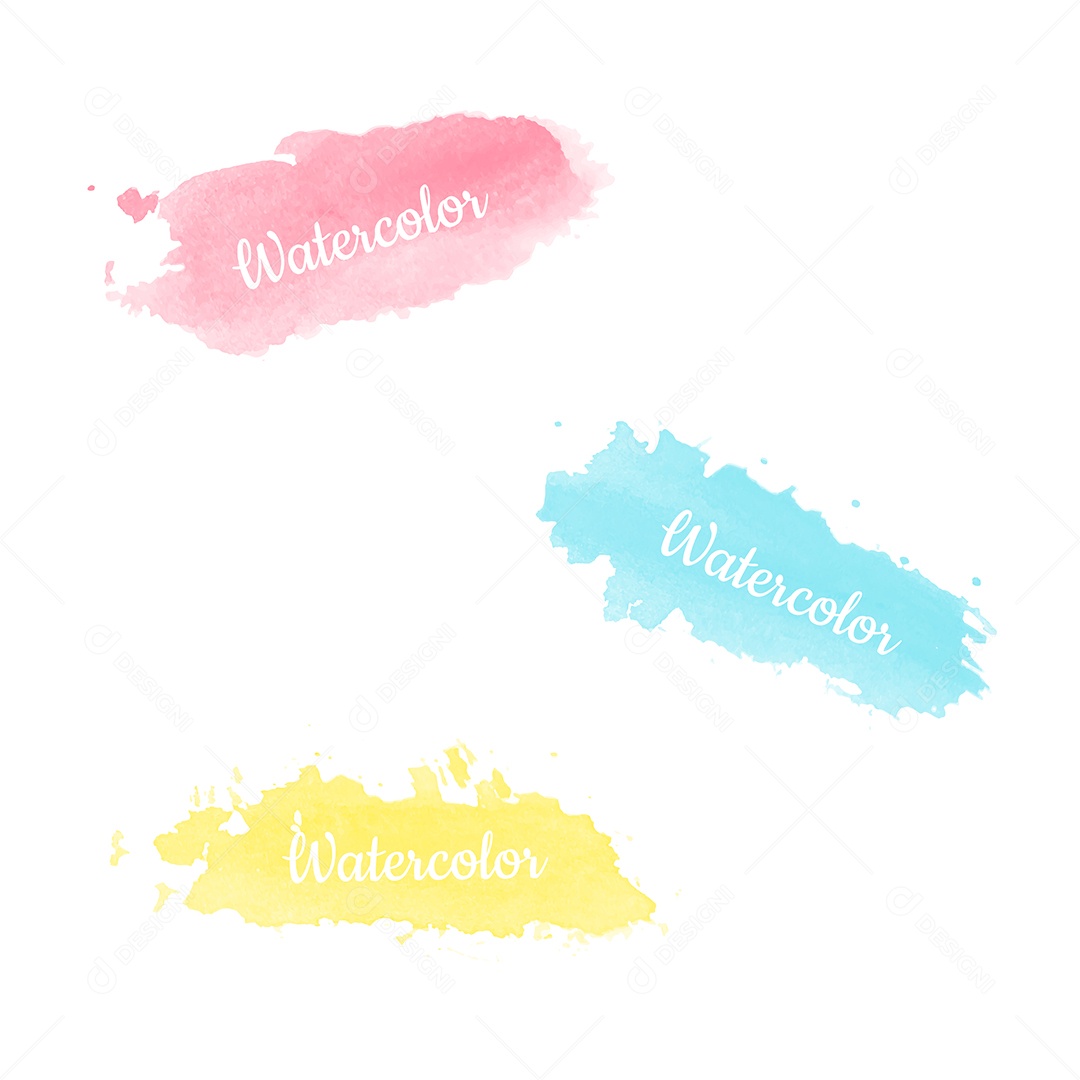 Background Aquarela Ilustração Vetor EPS