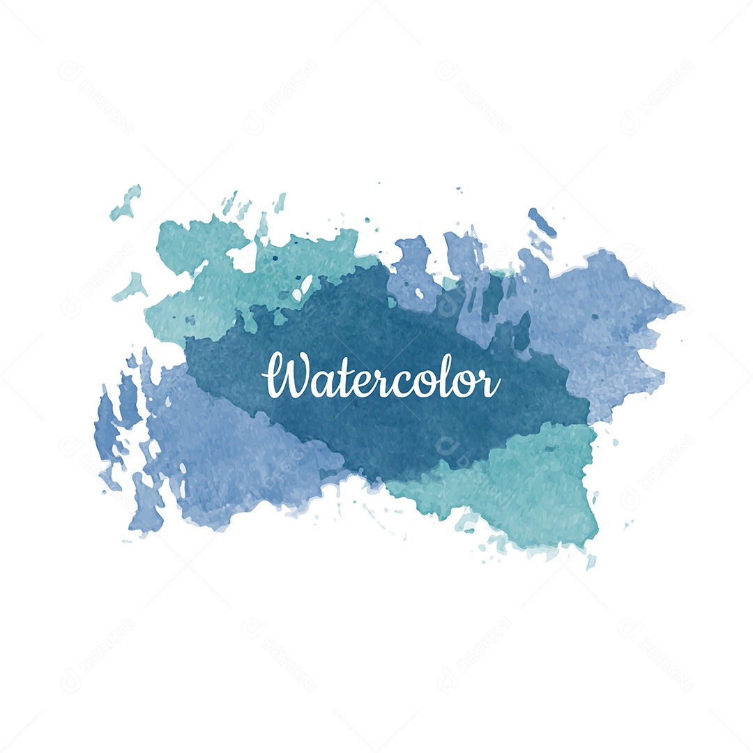 Background Aquarela Ilustração Vetor EPS