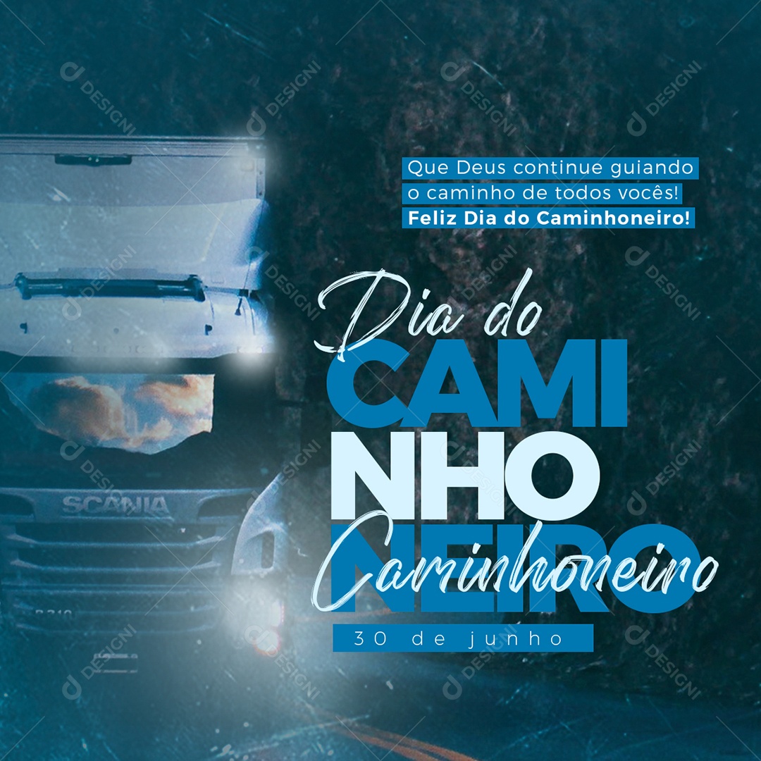 Dia Do Caminhoneiro Social Media PSD Editável