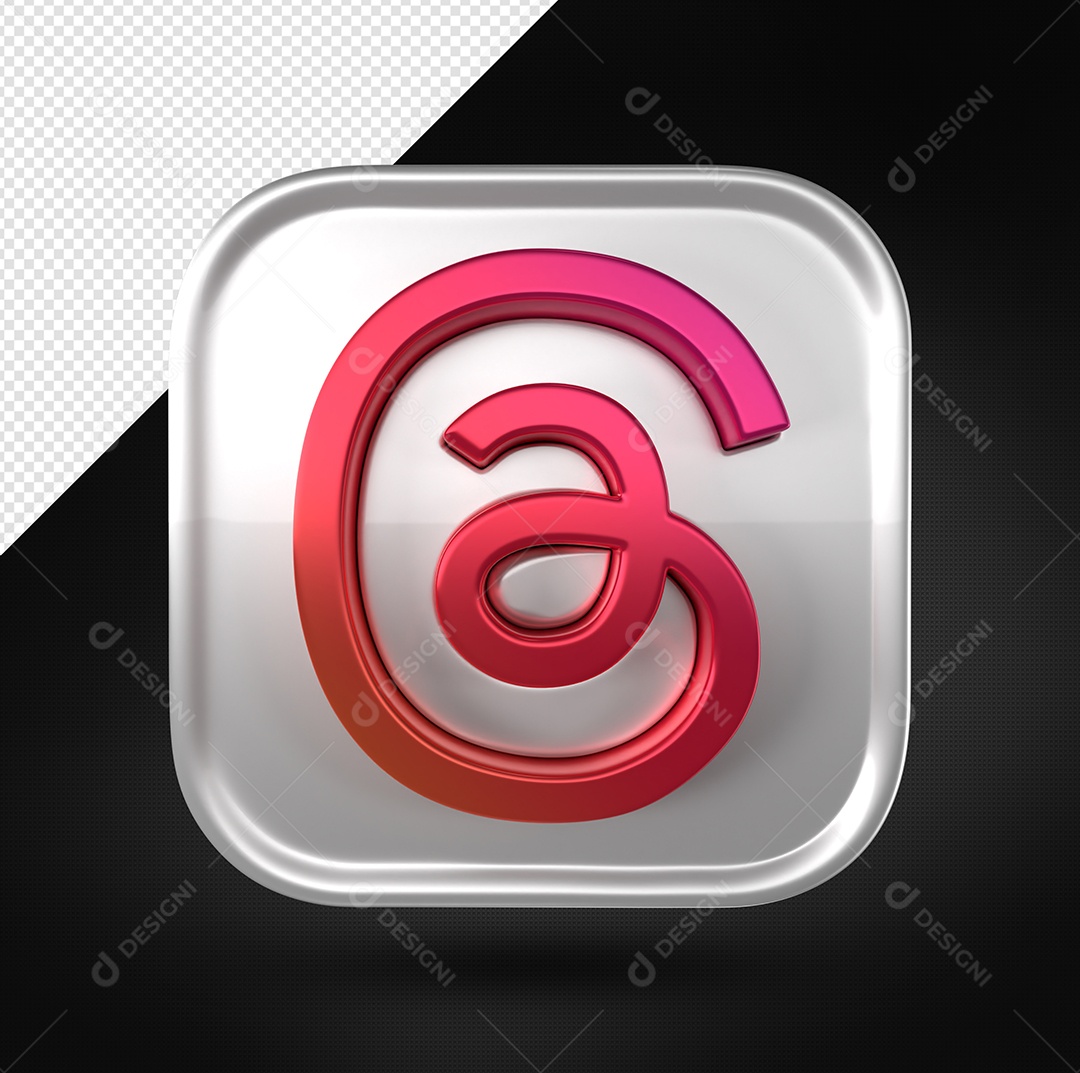 Elemento Thread Social Media PSD Editável