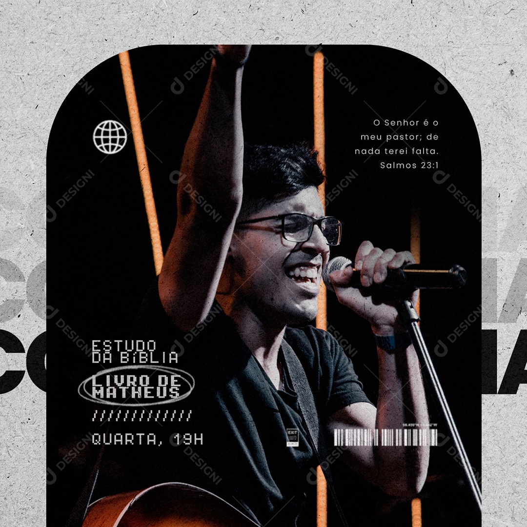 Gospel Estudo Da Bíblia Livro De Matheus Social Media PSD Editável