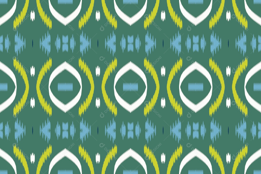 Padrão Tribal Tradicional Damasco Vetor EPS