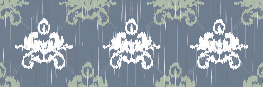 Padrão Tribal Tradicional Damasco Vetor EPS