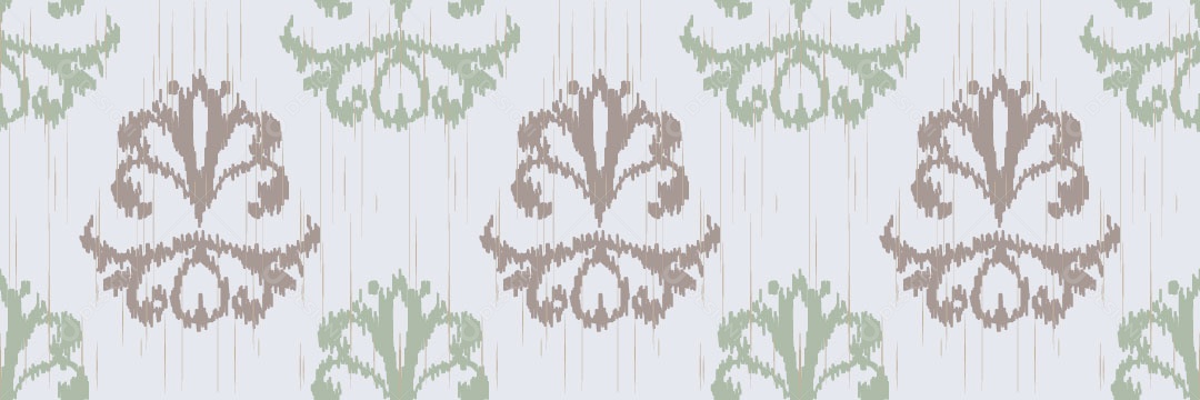 Padrão Tribal Tradicional Damasco Vetor EPS