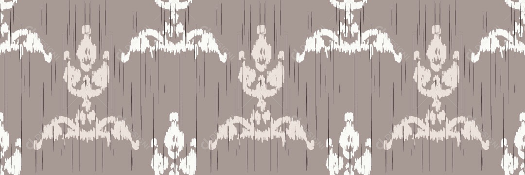 Padrão Tribal Tradicional Estilo Damasco Vetor EPS