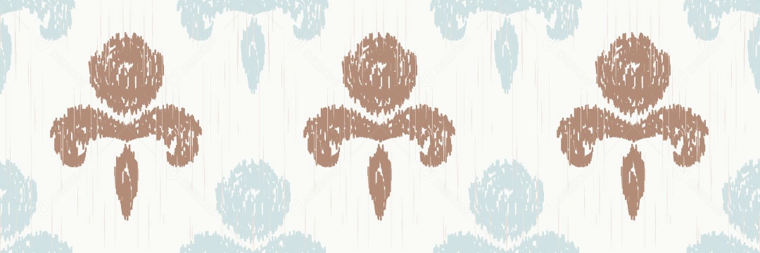 Padrão Tribal Tradicional Estilo Damasco Vetor EPS