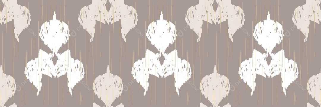 Padrão Tribal Tradicional Estilo Damasco Vetor EPS